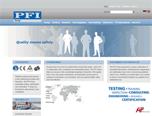 Tablet Screenshot of pfi-group.org
